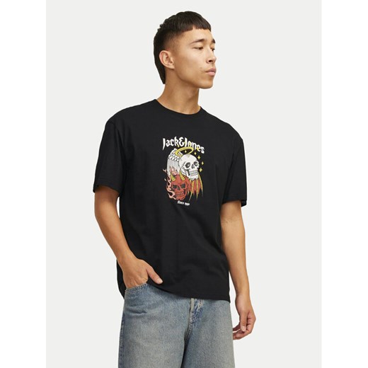 Jack&Jones T-Shirt Seven Skull 12262491 Czarny Regular Fit ze sklepu MODIVO w kategorii T-shirty męskie - zdjęcie 182709138