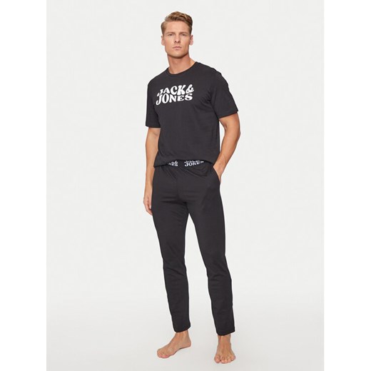 Jack&Jones Piżama Elton 12266998 Czarny Standard Fit ze sklepu MODIVO w kategorii Piżamy męskie - zdjęcie 182709149