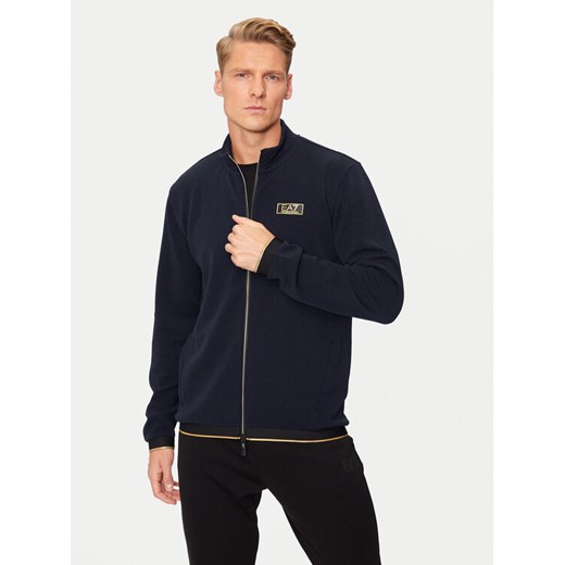 EA7 Emporio Armani Bluza 7M000036 AF10344 UB102 Granatowy Regular Fit ze sklepu MODIVO w kategorii Bluzy męskie - zdjęcie 182709179