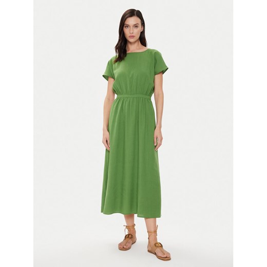 United Colors Of Benetton Sukienka letnia 4ENBDV097 Zielony Regular Fit United Colors Of Benetton XS MODIVO