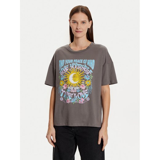 Noisy May T-Shirt Ida 27033306 Szary Loose Fit ze sklepu MODIVO w kategorii Bluzki damskie - zdjęcie 182709217