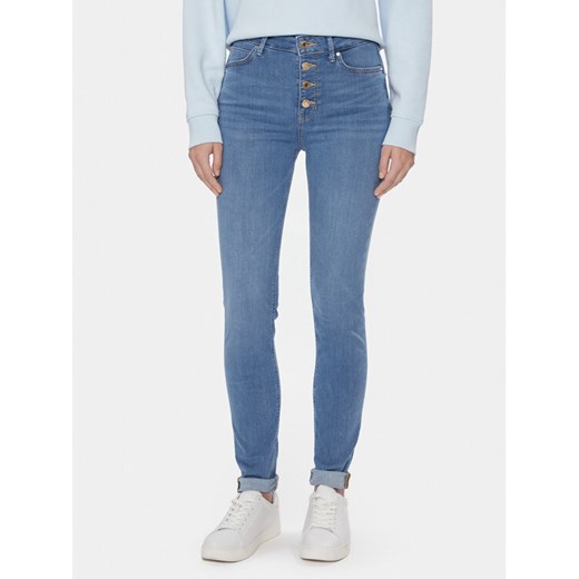 Guess Jeansy W4RA28 D5903 Niebieski Skinny Fit ze sklepu MODIVO w kategorii Jeansy damskie - zdjęcie 182709285
