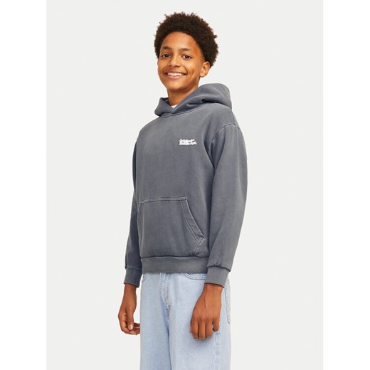 Jack&Jones Junior Bluza Vermont Wash 12263296 Szary Loose Fit ze sklepu MODIVO w kategorii Bluzy chłopięce - zdjęcie 182709299