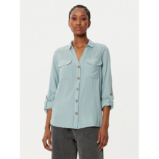 Vero Moda Koszula Bumpy 10275283 Zielony Regular Fit ze sklepu MODIVO w kategorii Koszule damskie - zdjęcie 182709319