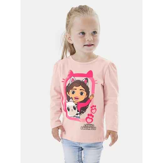 NAME IT Bluzka 13225894 Różowy Regular Fit ze sklepu MODIVO w kategorii Bluzki dziewczęce - zdjęcie 182709345