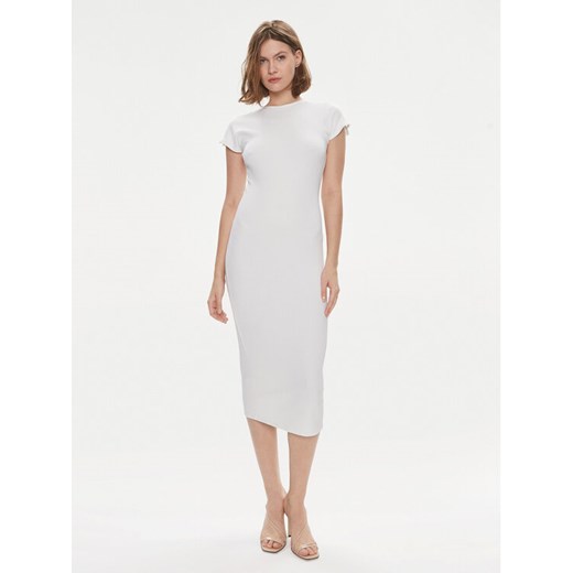 Calvin Klein Sukienka letnia Q-Nova K20K206537 Biały Slim Fit ze sklepu MODIVO w kategorii Sukienki - zdjęcie 182709376