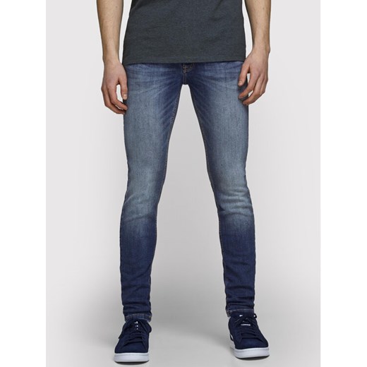 Jack&Jones Jeansy Liam 12166854 Granatowy Skinny Fit ze sklepu MODIVO w kategorii Jeansy męskie - zdjęcie 182709487