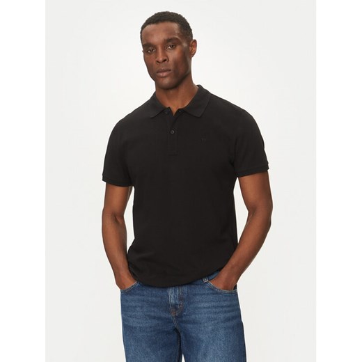 Mustang Polo Pierre 1016295 Czarny Slim Fit ze sklepu MODIVO w kategorii T-shirty męskie - zdjęcie 182709519