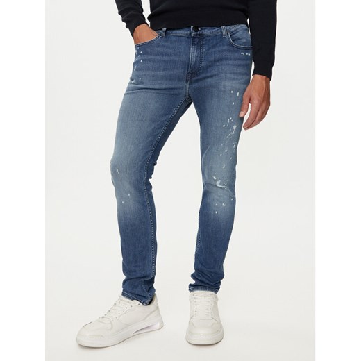 KARL LAGERFELD Jeansy 265801 544832 Granatowy Slim Fit Karl Lagerfeld 35_34 MODIVO