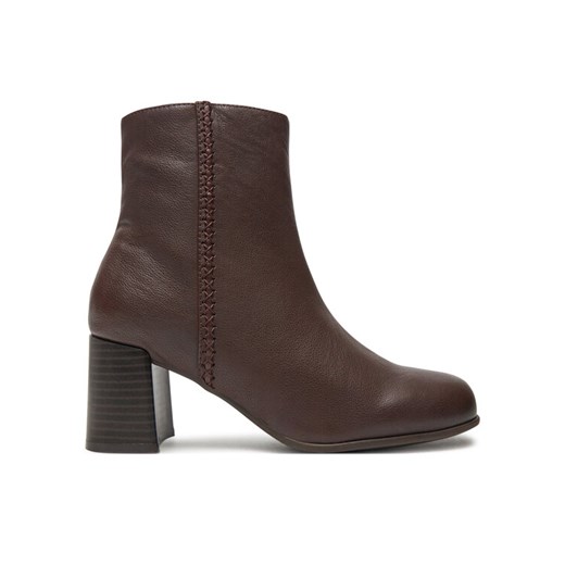 Clarks Botki Keirsta Faye 26180038 Brązowy ze sklepu MODIVO w kategorii Botki - zdjęcie 182709777