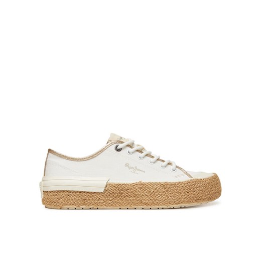 Pepe Jeans Espadryle Samoi Mix PLS31595 Biały ze sklepu MODIVO w kategorii Espadryle damskie - zdjęcie 182709858