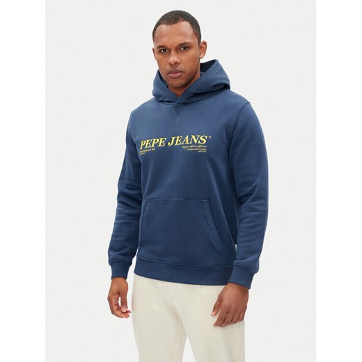 Pepe Jeans Bluza Dylan PM582755 Niebieski Regular Fit ze sklepu MODIVO w kategorii Bluzy męskie - zdjęcie 182709888