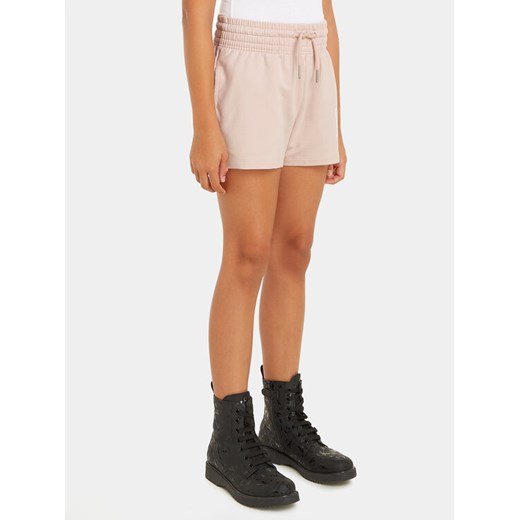Calvin Klein Jeans Szorty sportowe Hero Logo IG0IG02501 Różowy Regular Fit ze sklepu MODIVO w kategorii Spodenki dziewczęce - zdjęcie 182709975