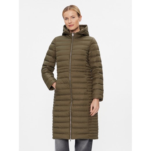 Tommy Hilfiger Kurtka puchowa Feminine WW0WW39861 Khaki Regular Fit ze sklepu MODIVO w kategorii Kurtki damskie - zdjęcie 182709985