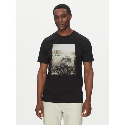 BOSS T-Shirt Te_Dunetrace 50539187 Czarny Regular Fit ze sklepu MODIVO w kategorii T-shirty męskie - zdjęcie 182710019