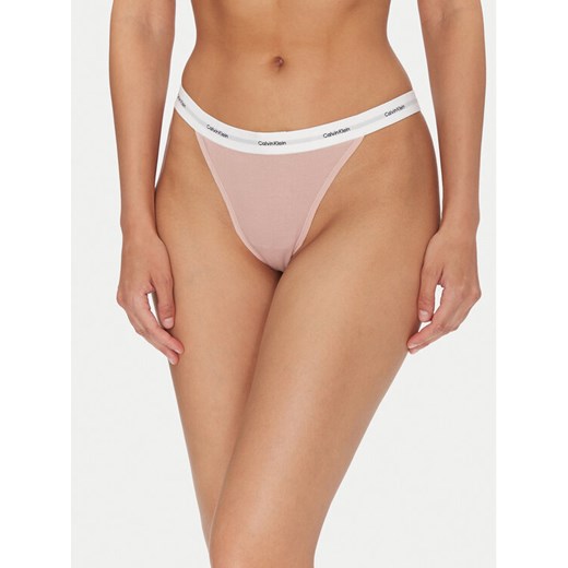 Calvin Klein Underwear Komplet 3 par stringów LV00QD5308 Różowy ze sklepu MODIVO w kategorii Majtki damskie - zdjęcie 182710105
