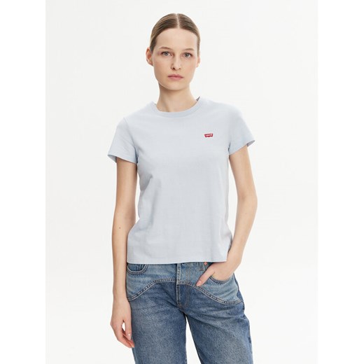 Levi's® T-Shirt Perfect 39185-0361 Błękitny Regular Fit ze sklepu MODIVO w kategorii Bluzki damskie - zdjęcie 182710118