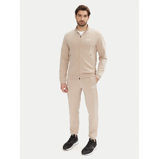 EA7 Emporio Armani Dres 7M000130 AF12501 U6155 Beżowy Regular Fit ze sklepu MODIVO w kategorii Dresy męskie - zdjęcie 182710198