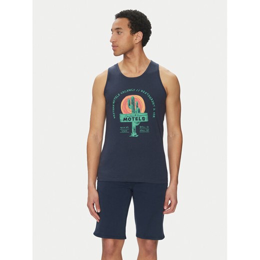 Blend Tank top 20718290 Granatowy Regular Fit ze sklepu MODIVO w kategorii T-shirty męskie - zdjęcie 182710227