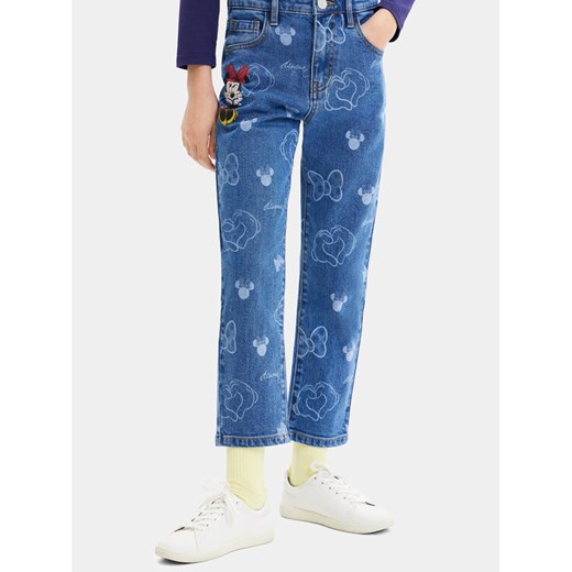 Desigual Jeansy 23WGDD07 Niebieski Regular Fit ze sklepu MODIVO w kategorii Spodnie dziewczęce - zdjęcie 182710235