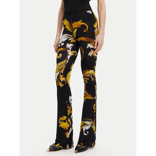 Versace Jeans Couture Spodnie materiałowe 78HAC107 JS471 Czarny Regular Fit ze sklepu MODIVO w kategorii Spodnie damskie - zdjęcie 182710276