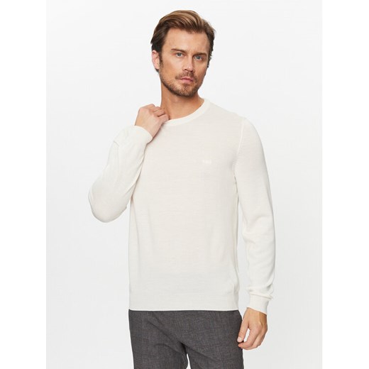 Boss Sweter Botto-L 50476364 Écru Regular Fit ze sklepu MODIVO w kategorii Swetry męskie - zdjęcie 182710367
