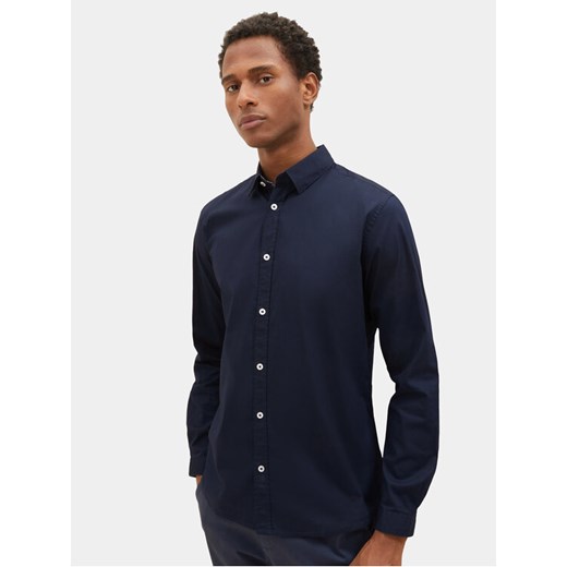 Tom Tailor Koszula 1037435 Granatowy Regular Fit ze sklepu MODIVO w kategorii Koszule męskie - zdjęcie 182710369