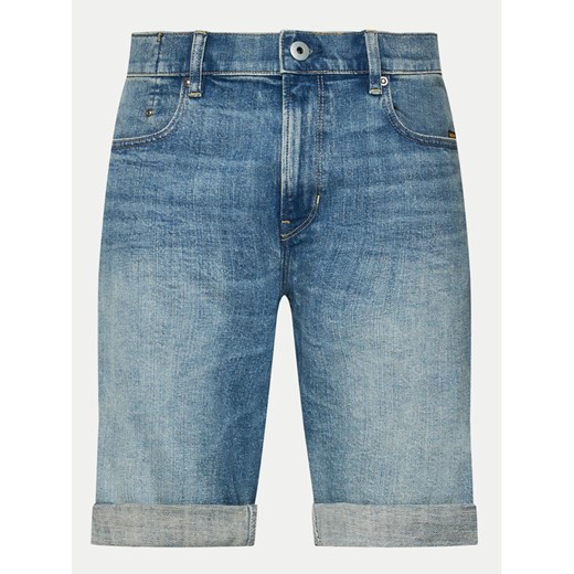 G-Star Raw Szorty jeansowe Mosa D24430-D498-G564 Niebieski Regular Fit ze sklepu MODIVO w kategorii Spodenki męskie - zdjęcie 182710379