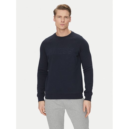 Guess Bluza Z4YQ16 KAIJ1 Granatowy Regular Fit ze sklepu MODIVO w kategorii Bluzy męskie - zdjęcie 182710399