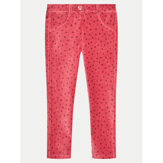 United Colors Of Benetton Spodnie materiałowe 4T4MGE029 Różowy Slim Fit ze sklepu MODIVO w kategorii Spodnie dziewczęce - zdjęcie 182710498