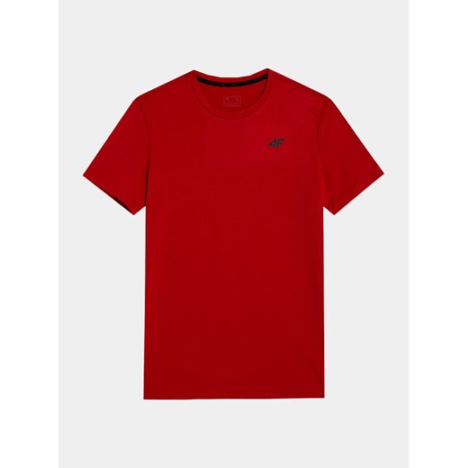 4F T-Shirt 4FWSS24TFTSM598 Czerwony Regular Fit ze sklepu MODIVO w kategorii T-shirty męskie - zdjęcie 182710536