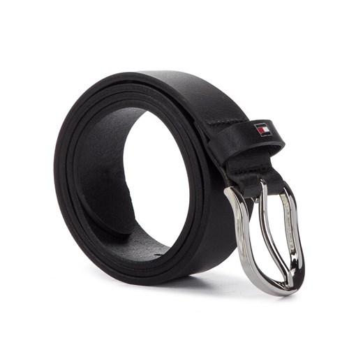Tommy Hilfiger Pasek Damski New Danny Belt WW0WW11590 Czarny ze sklepu MODIVO w kategorii Paski damskie - zdjęcie 182710546