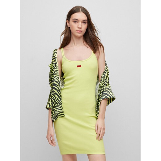 Hugo Sukienka codzienna Nirabel 50486561 Żółty Slim Fit ze sklepu MODIVO w kategorii Sukienki - zdjęcie 182710568