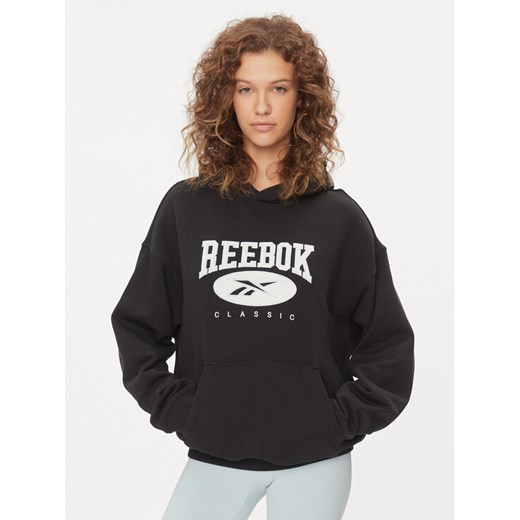 Reebok Bluza Classics Big Logo IL4633 Czarny Relaxed Fit ze sklepu MODIVO w kategorii Bluzy damskie - zdjęcie 182710608