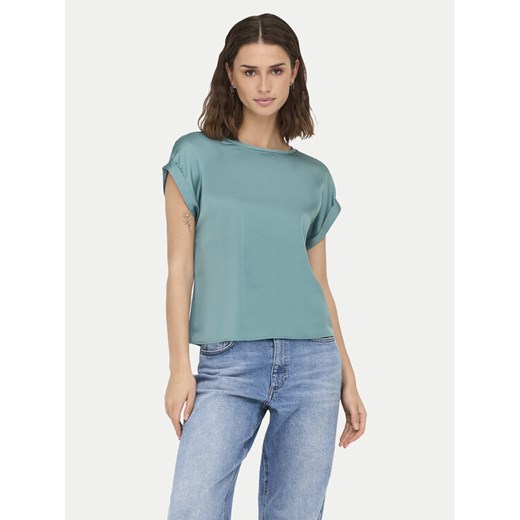ONLY Bluzka Lieke 15303413 Zielony Regular Fit ze sklepu MODIVO w kategorii Bluzki damskie - zdjęcie 182710658