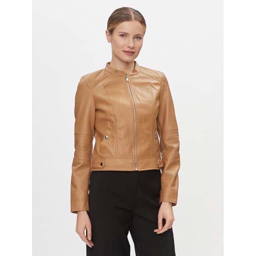 Vero Moda Kurtka z imitacji skóry Love 10300241 Brązowy Regular Fit ze sklepu MODIVO w kategorii Kurtki damskie - zdjęcie 182710718