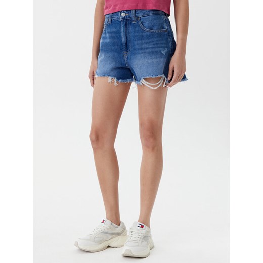 Tommy Jeans Szorty jeansowe DW0DW20096 Niebieski Regular Fit ze sklepu MODIVO w kategorii Szorty - zdjęcie 182710799