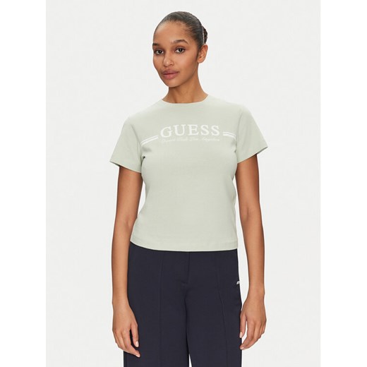 Guess T-Shirt V5GI03 I3Z14 Zielony Regular Fit ze sklepu MODIVO w kategorii Bluzki damskie - zdjęcie 182710958