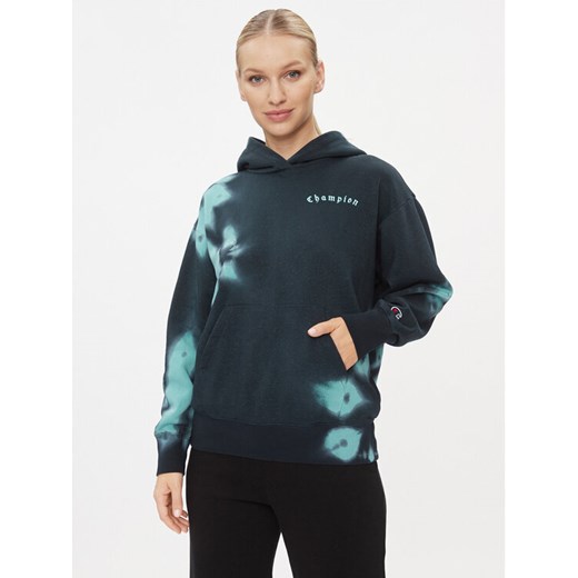 Champion Bluza Hooded Sweatshirt 116753 Zielony Regular Fit ze sklepu MODIVO w kategorii Bluzy damskie - zdjęcie 182710967