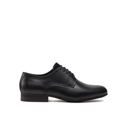 Calvin Klein Półbuty Derby HM0HM01504 Czarny ze sklepu MODIVO w kategorii Buty eleganckie męskie - zdjęcie 182711017