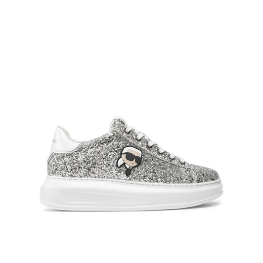 KARL LAGERFELD Sneakersy KL62573N Srebrny ze sklepu MODIVO w kategorii Buty sportowe damskie - zdjęcie 182711119