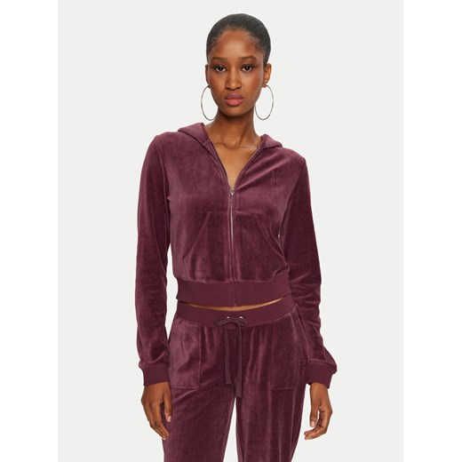 Juicy Couture Bluza Robyn JCSEBJ007 Bordowy Slim Fit ze sklepu MODIVO w kategorii Bluzy damskie - zdjęcie 182711148