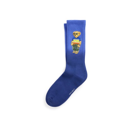 Polo Ralph Lauren Skarpety Wysokie Męskie 449973041002 Niebieski ze sklepu MODIVO w kategorii Skarpetki męskie - zdjęcie 182711159