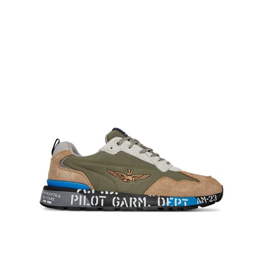 Aeronautica Militare Sneakersy 251SC276CT3546 Zielony ze sklepu MODIVO w kategorii Buty sportowe męskie - zdjęcie 182711296