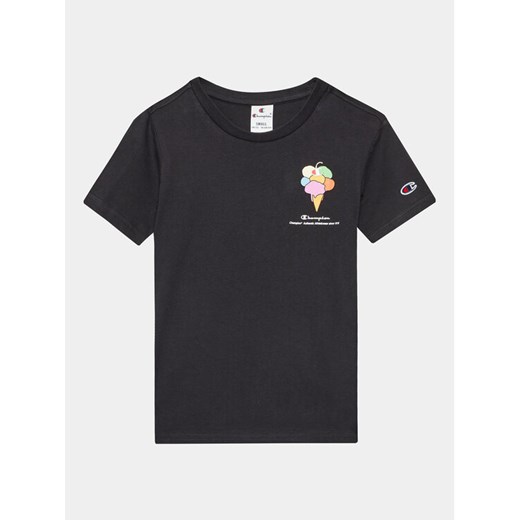 Champion T-Shirt 306373 Czarny Regular Fit ze sklepu MODIVO w kategorii T-shirty chłopięce - zdjęcie 182711329