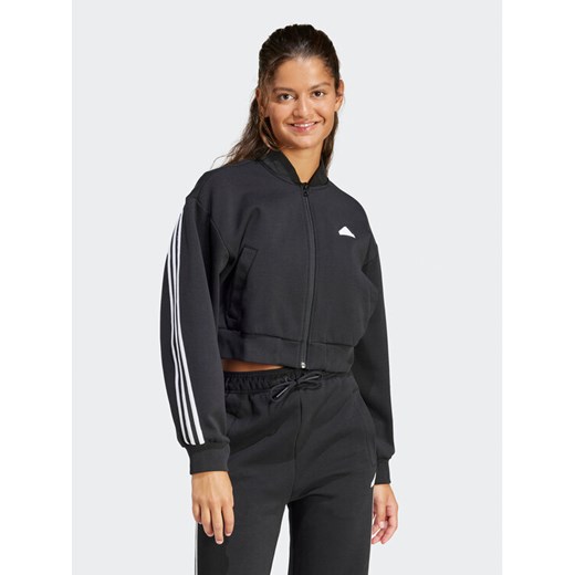 adidas Bluza Future Icons 3-Stripes IP1566 Czarny Loose Fit ze sklepu MODIVO w kategorii Bluzy damskie - zdjęcie 182711389
