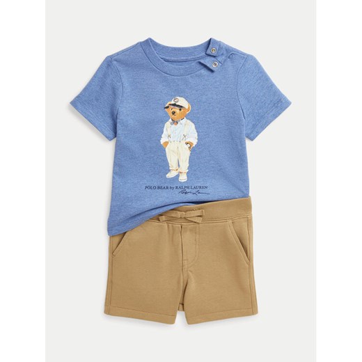 Polo Ralph Lauren Komplet t-shirt i spodenki 320942280001 Kolorowy Regular Fit ze sklepu MODIVO w kategorii Komplety niemowlęce - zdjęcie 182711405
