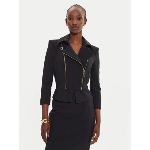 Elisabetta Franchi Marynarka GI-100-46E2 Czarny Slim Fit ze sklepu MODIVO w kategorii Marynarki damskie - zdjęcie 182711455