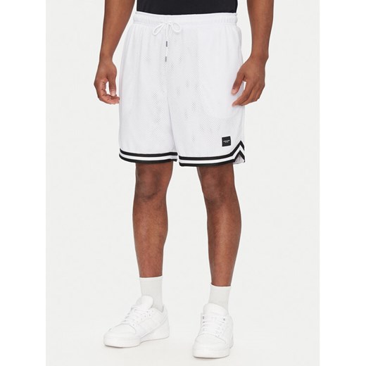 Jack&Jones Szorty sportowe Karl 12277554 Biały Loose Fit ze sklepu MODIVO w kategorii Spodenki męskie - zdjęcie 182711506