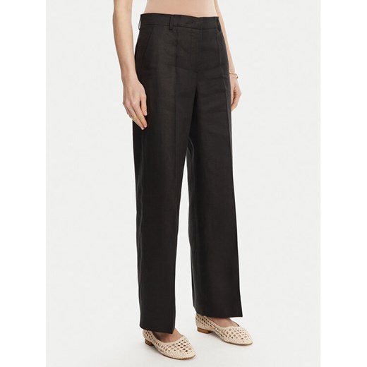 Weekend Max Mara Spodnie materiałowe Malizia 2515131052 Czarny Regular Fit ze sklepu MODIVO w kategorii Spodnie damskie - zdjęcie 182711519